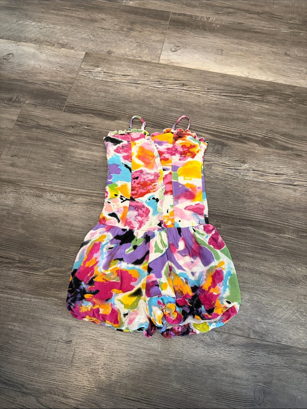 Flowers‎ by Zoe Multicolor Tie-Dye Romper